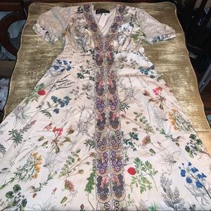 Anthropologie Geisha Designs Floral Dress NWT Size Small Lace Puff Sleeve